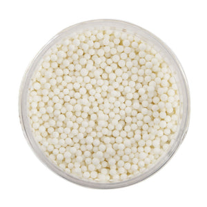 2mm Matte White Peal Beads