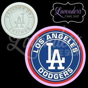LA Dodgers Round Mold