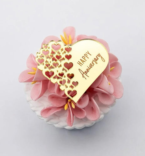 Happy Anniversary Acrylic Toppers