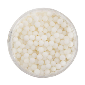 4mm Matte White Pearl Beads