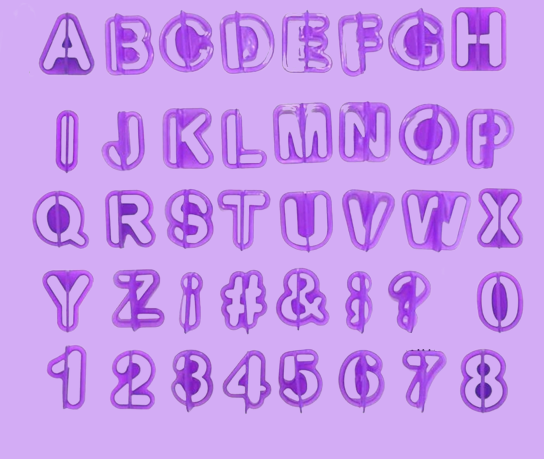 Alphabet Fondant Cutter