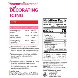 Red Instant Royal Icing Mix