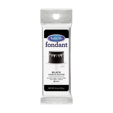 Load image into Gallery viewer, Satin Ice Black Fondant