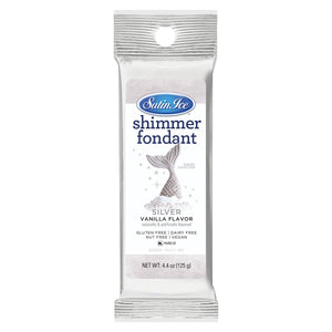 Satin Ice Silver Shimmer Fondant