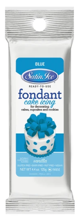 Satin Ice Blue Fondant