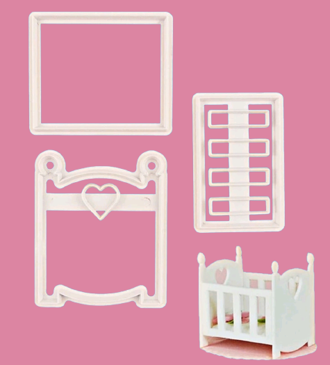 Crib Shaped Fondant Cutter