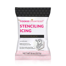 Load image into Gallery viewer, Tuxedo Black Stenciling Icing Mix