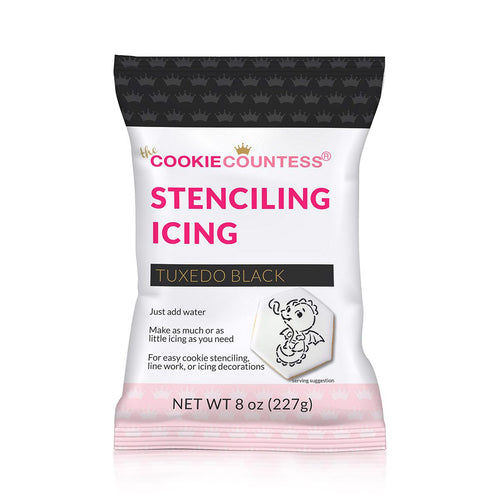 Tuxedo Black Stenciling Icing Mix