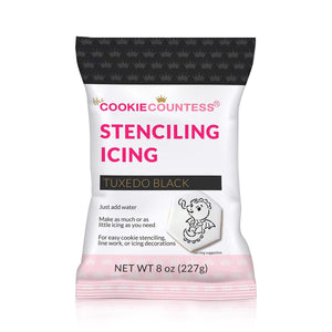 Tuxedo Black Stenciling Icing Mix