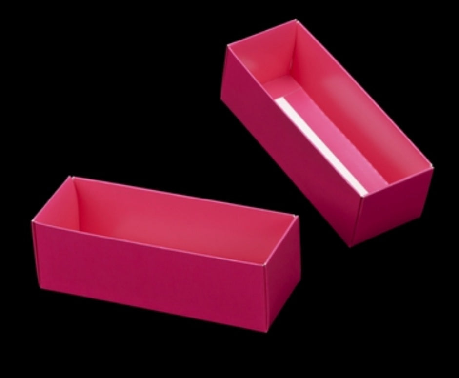 Small Pink Macaron Box W/ Clear Sleeve