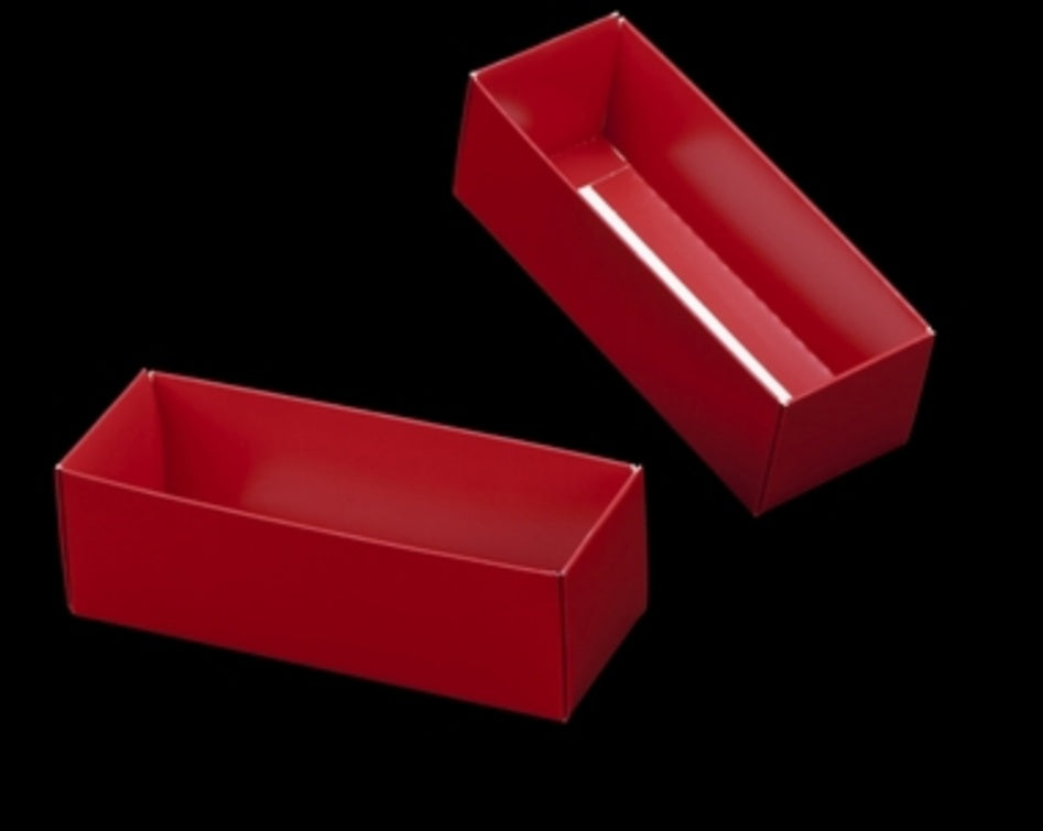 Red Small Macaron Box W/Clear Sleeve